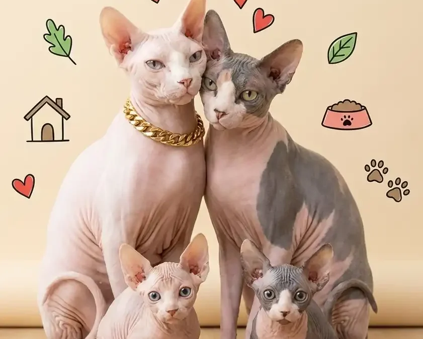 Adoption des chatons Sphynx « pot de colle »